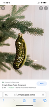 Load image into Gallery viewer, Classic Glass Pickle Ornament
